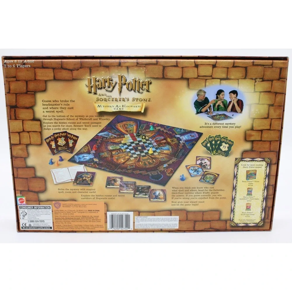 VTG Harry Potter Mystery at Hogwarts Game Mattel, 2000 w/ EXTRAS!